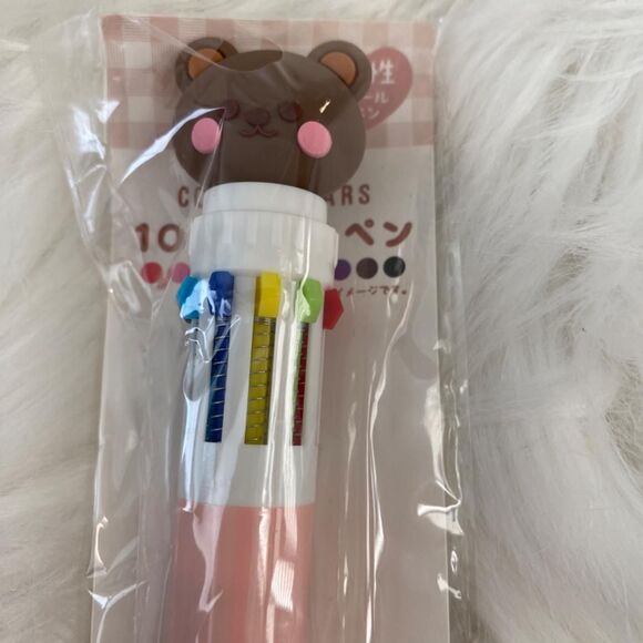 10 Color Ballpoint Pen. Bear Design. Multicolor. - Picture 5 of 6